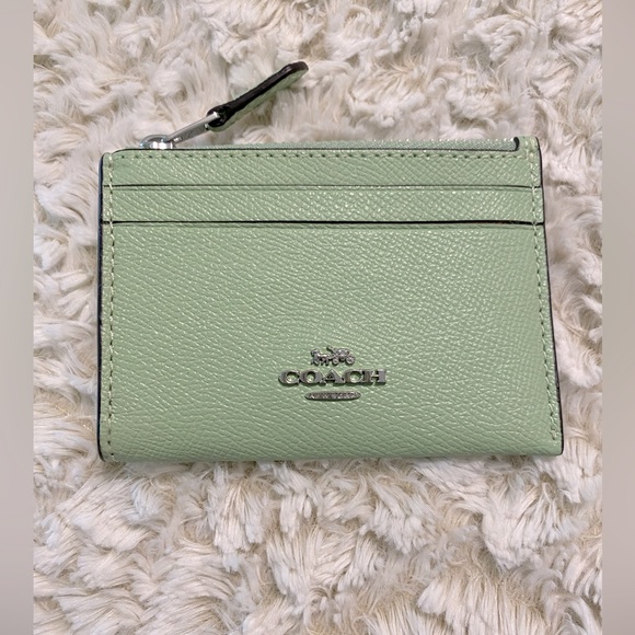 Coach Handbags - NWT Coach Pistachio Green Mini ID Wallet